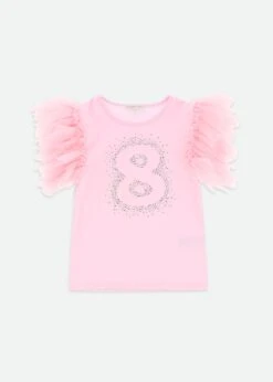 8th Birthday Top Fairy Pink