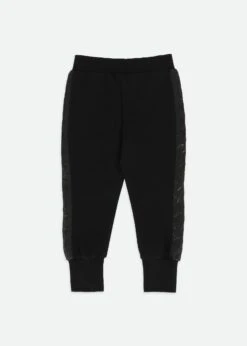 Adalene Jacquard Stripe Jogger Black -Angels-Face Shop Adalene Jogger Black Back