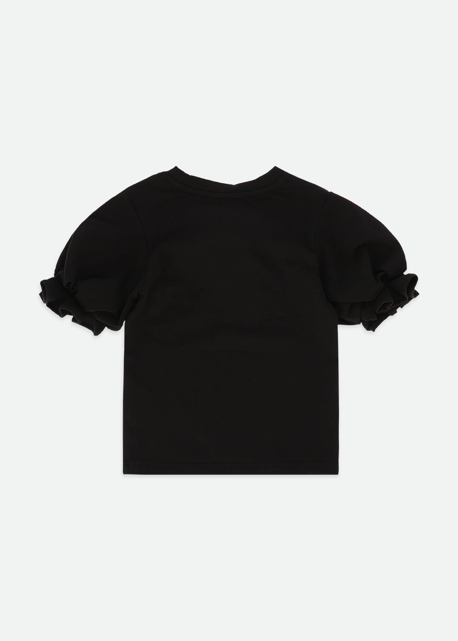 Aira Pleated Sleeve Top Black 4 Aira Pleated Sleeve Top Black - Image 4