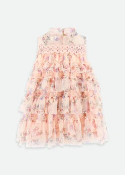 Alberta Trail Flower Dress Peach -Angels-Face Shop Alberta Dress Peach Back