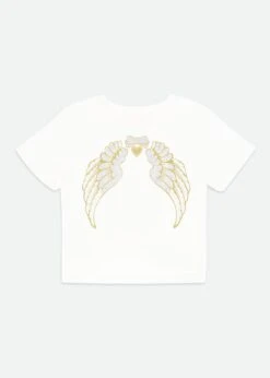 Amelia Wings Printed Tee Snowdrop 9 Amelia Wings Printed Tee Snowdrop -Angels-Face Shop Amelia Top Snowdrop Back