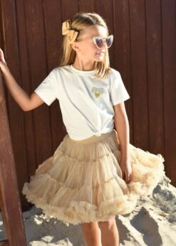 Amelia Wings Printed Tee Snowdrop 7 Amelia Wings Printed Tee Snowdrop -Angels-Face Shop Amelia Top Snowdrop Campaign