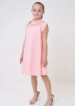 Aphrodite Pearl Collar Dress Peach -Angels-Face Shop Aphrodite Dress Peach Lifestyle