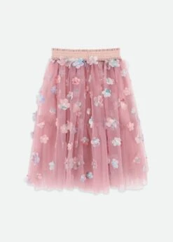 Ariana Petal Tulle Skirt Lilac Rose 11 Ariana Petal Tulle Skirt Lilac Rose -Angels-Face Shop Ariana Skirt Lilac Back