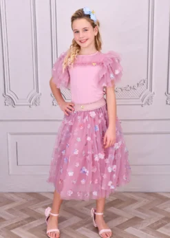 Ariana Petal Sleeve Top Lilac Rose 6 Ariana Petal Sleeve Top Lilac Rose -Angels-Face Shop Ariana Top Lilac Lifestyle