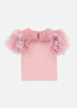 Ariana Petal Sleeve Top Lilac Rose 9 Ariana Petal Sleeve Top Lilac Rose -Angels-Face Shop Arianna Top Lilac Back