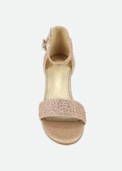 Athena Crystal Sandal Gold -Angels-Face Shop Athean Shoe Gold Top