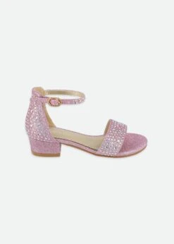Athena Crystal Sandal Pink -Angels-Face Shop Athean Shoe Pink Side