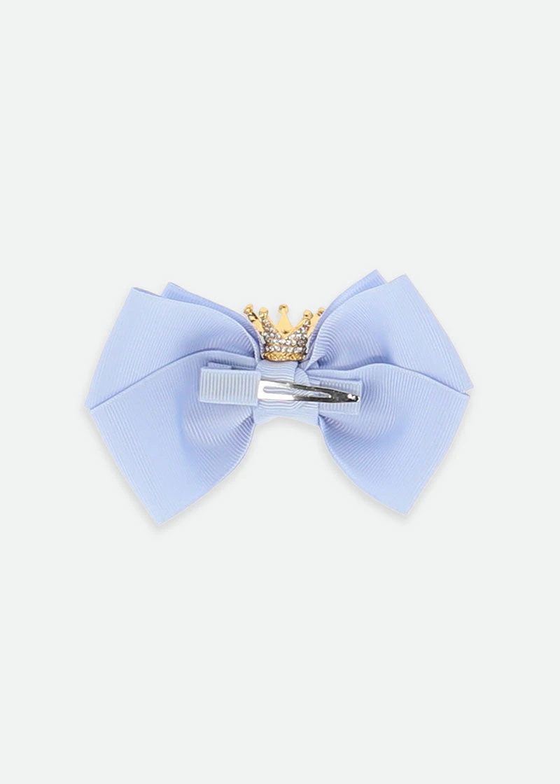 Crown Big Bow Pale Blue 3 Crown Big Bow Pale Blue - Image 3