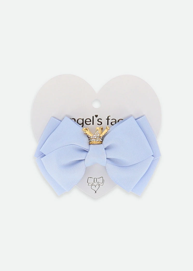 Crown Big Bow Pale Blue 2 Crown Big Bow Pale Blue - Image 2