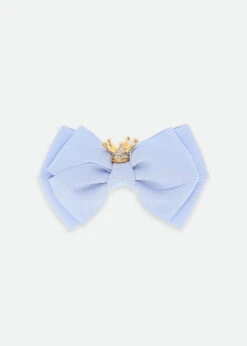 Crown Big Bow Pale Blue