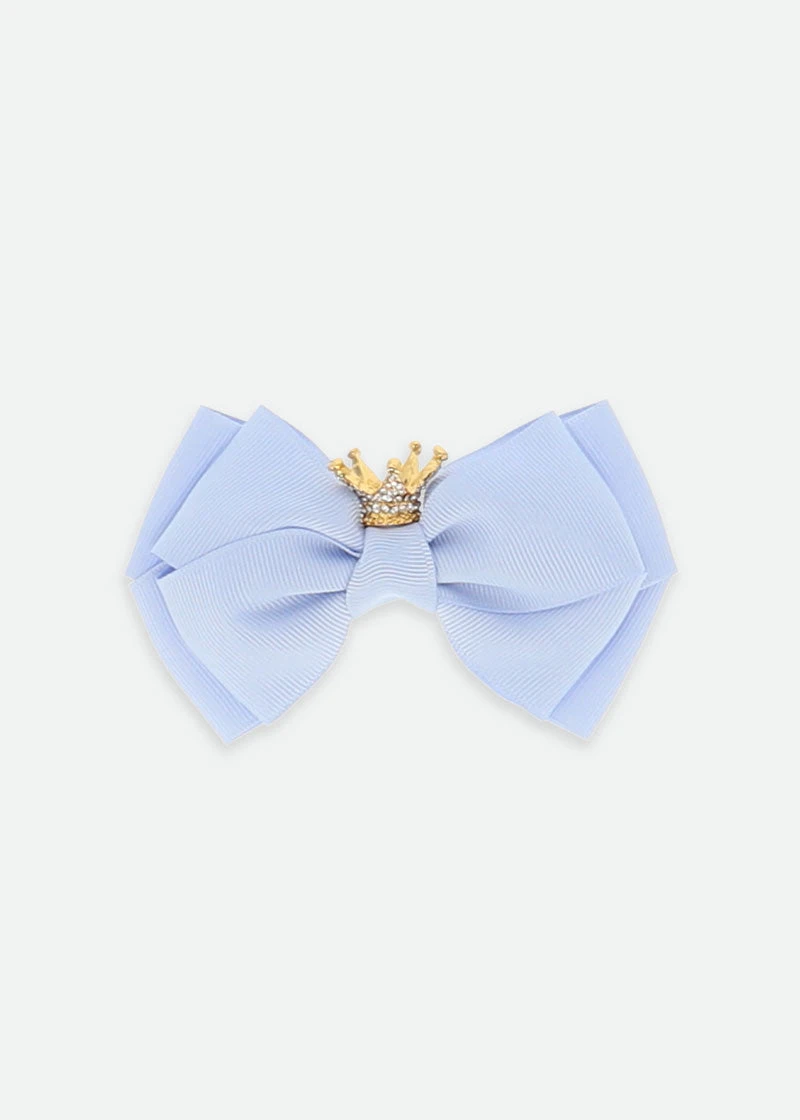 Crown Big Bow Pale Blue 1 Crown Big Bow Pale Blue