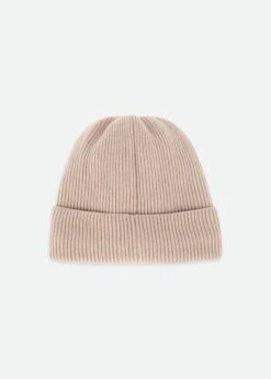 Bianca Ribbed Beanie Hat Sand 5 Bianca Ribbed Beanie Hat Sand -Angels-Face Shop Bianca Hat Sand Back