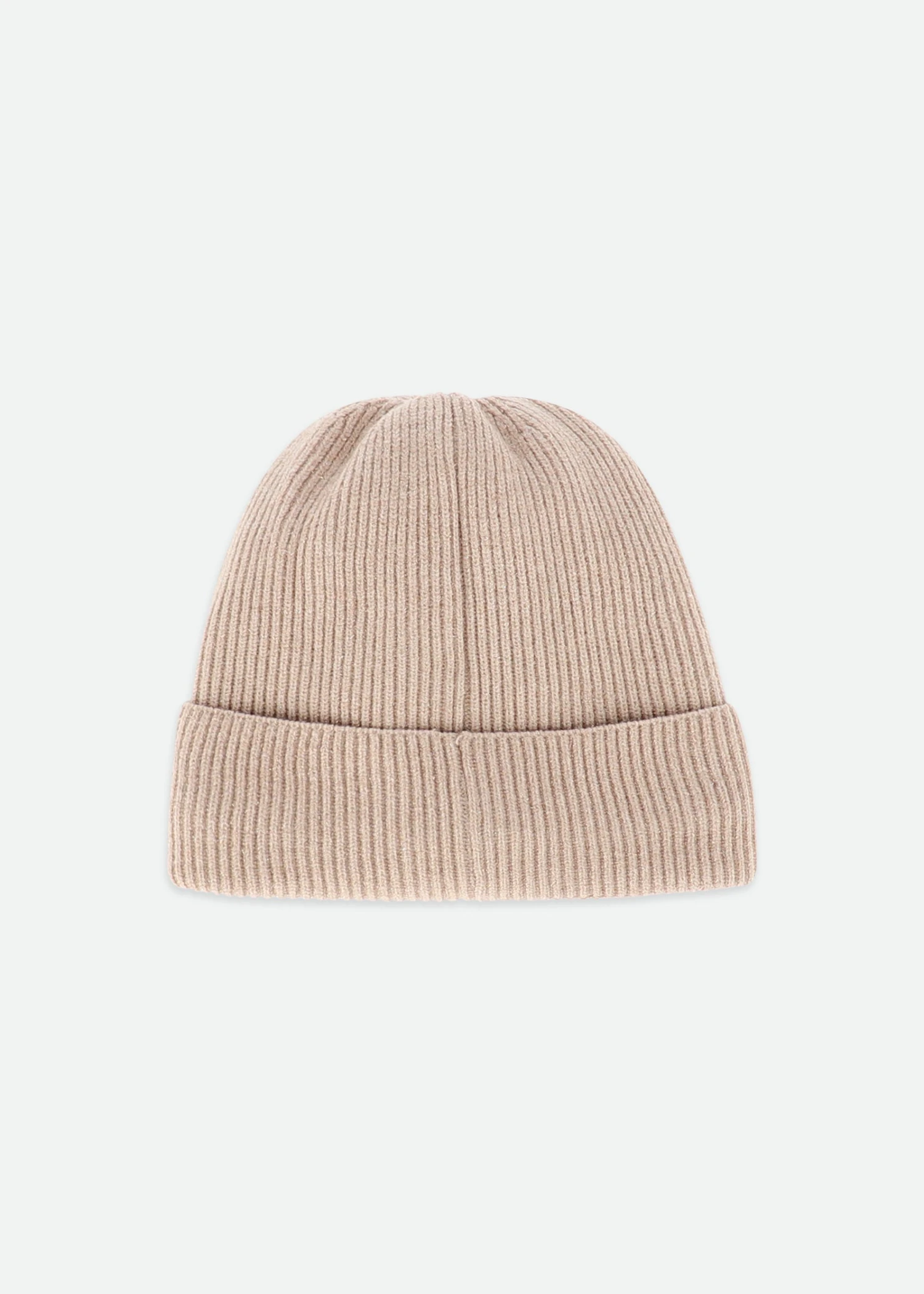 Bianca Ribbed Beanie Hat Sand 3 Bianca Ribbed Beanie Hat Sand - Image 3