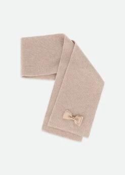 Bianca Ribbed Scarf Sand -Angels-Face Shop Bianca Scarf Sand Front