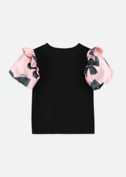 Blake Bow Print Top Black 11 Blake Bow Print Top Black -Angels-Face Shop Blake Top Black Back