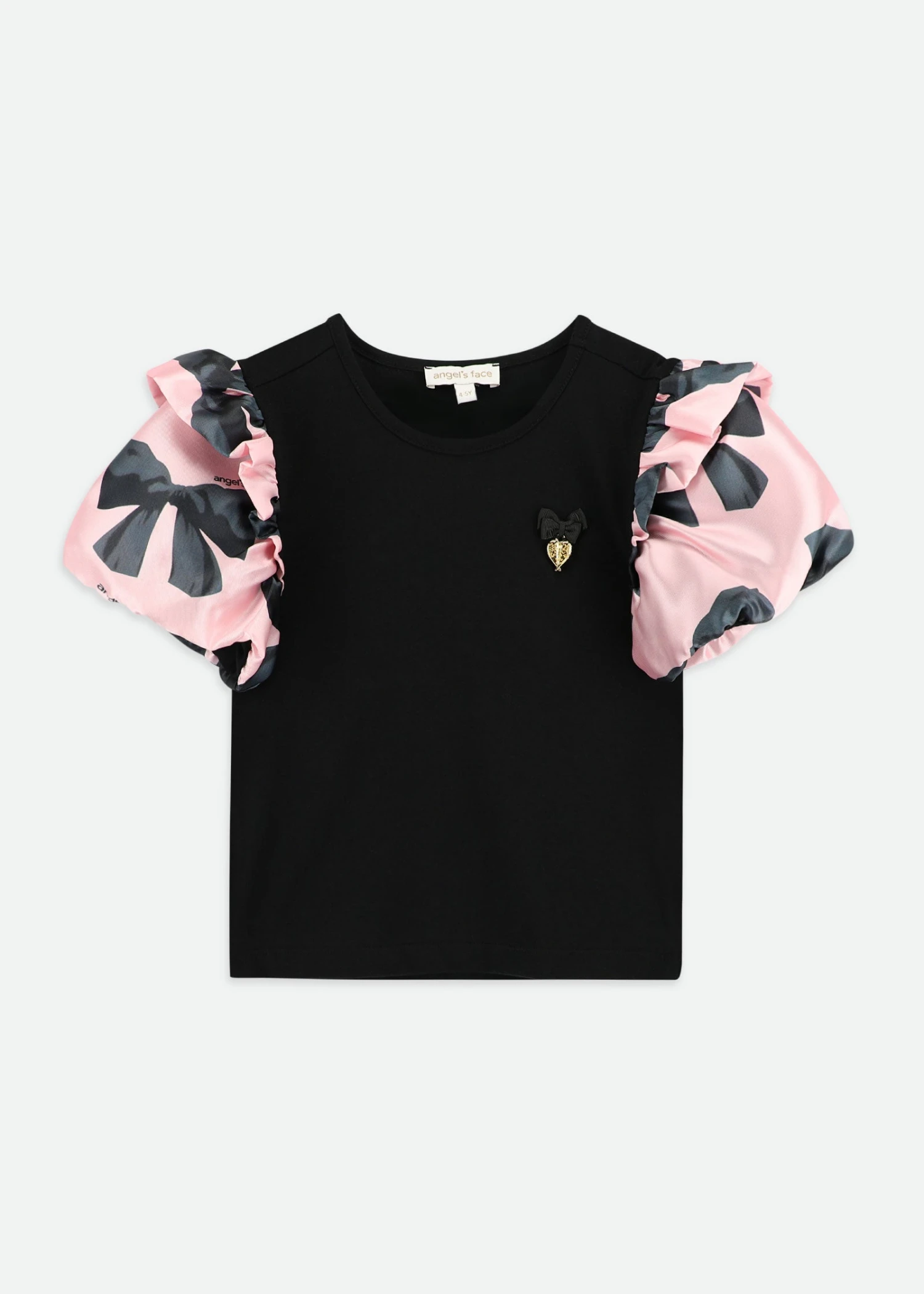 Blake Bow Print Top Black 1 Blake Bow Print Top Black