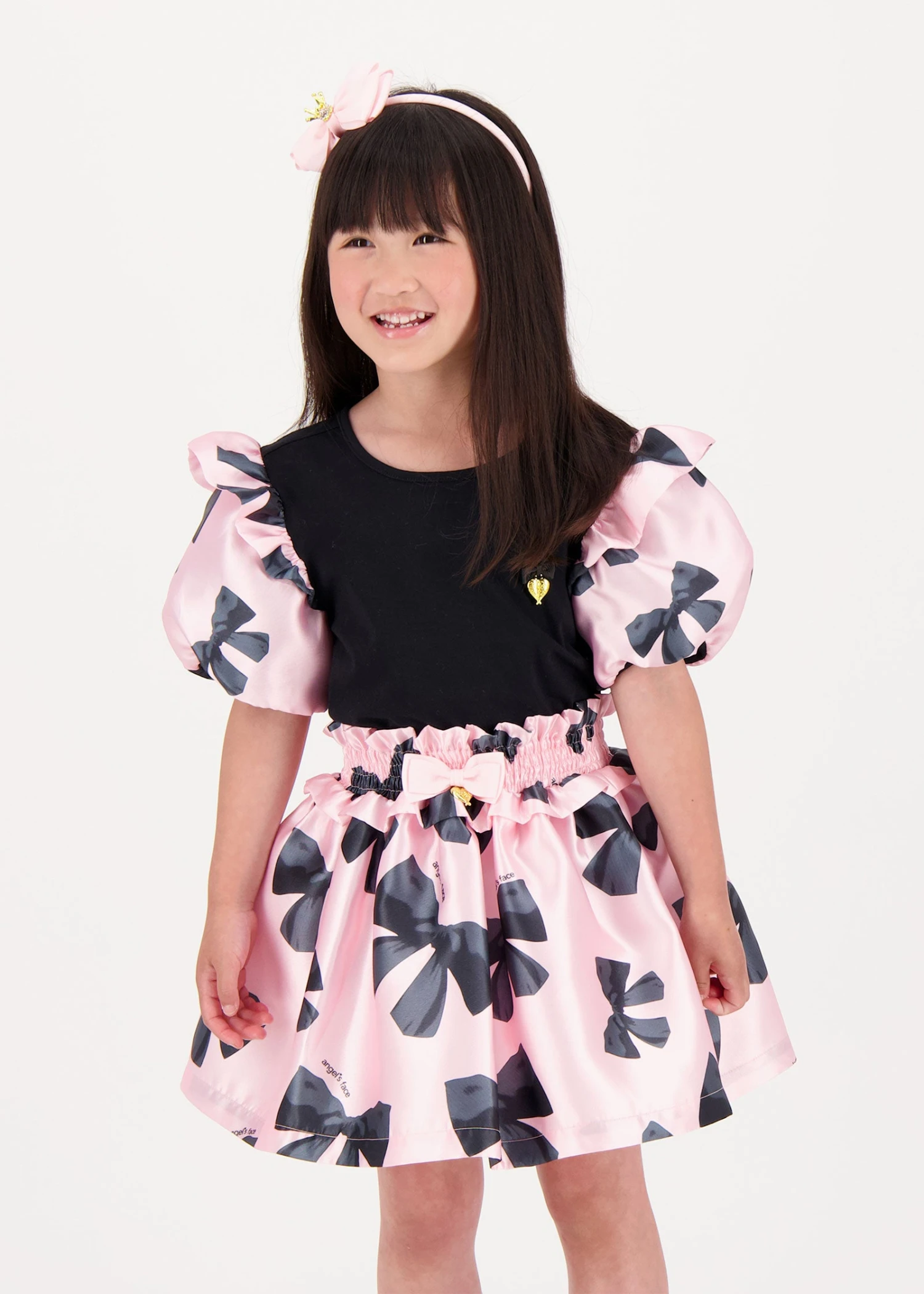 Blake Bow Print Top Black 3 Blake Bow Print Top Black - Image 3