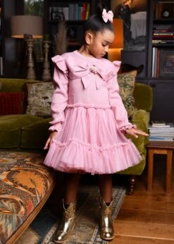 Bliss Knitted And Tulle Dress Tea Rose -Angels-Face Shop Bliss Dress Tea Rose Lifestyle