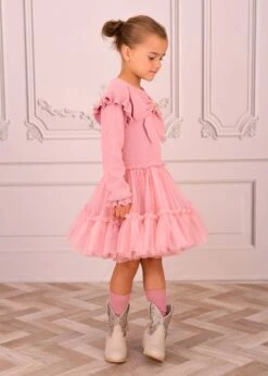 Bliss Knitted And Tulle Dress Tea Rose -Angels-Face Shop Bliss Dress Tea Rose Lifestyle 2