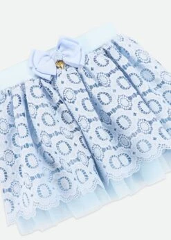 Blossom Lace Skirt Pale Blue -Angels-Face Shop Blossom Skirt Blue Detail