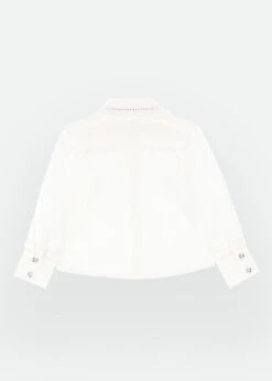 Brittany Blouse White -Angels-Face Shop Brittany Shirt Snowdrop Back