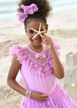 Bubbles Ruffle Neck Top Orchid -Angels-Face Shop Bubbles Top Orchid Campaign 1