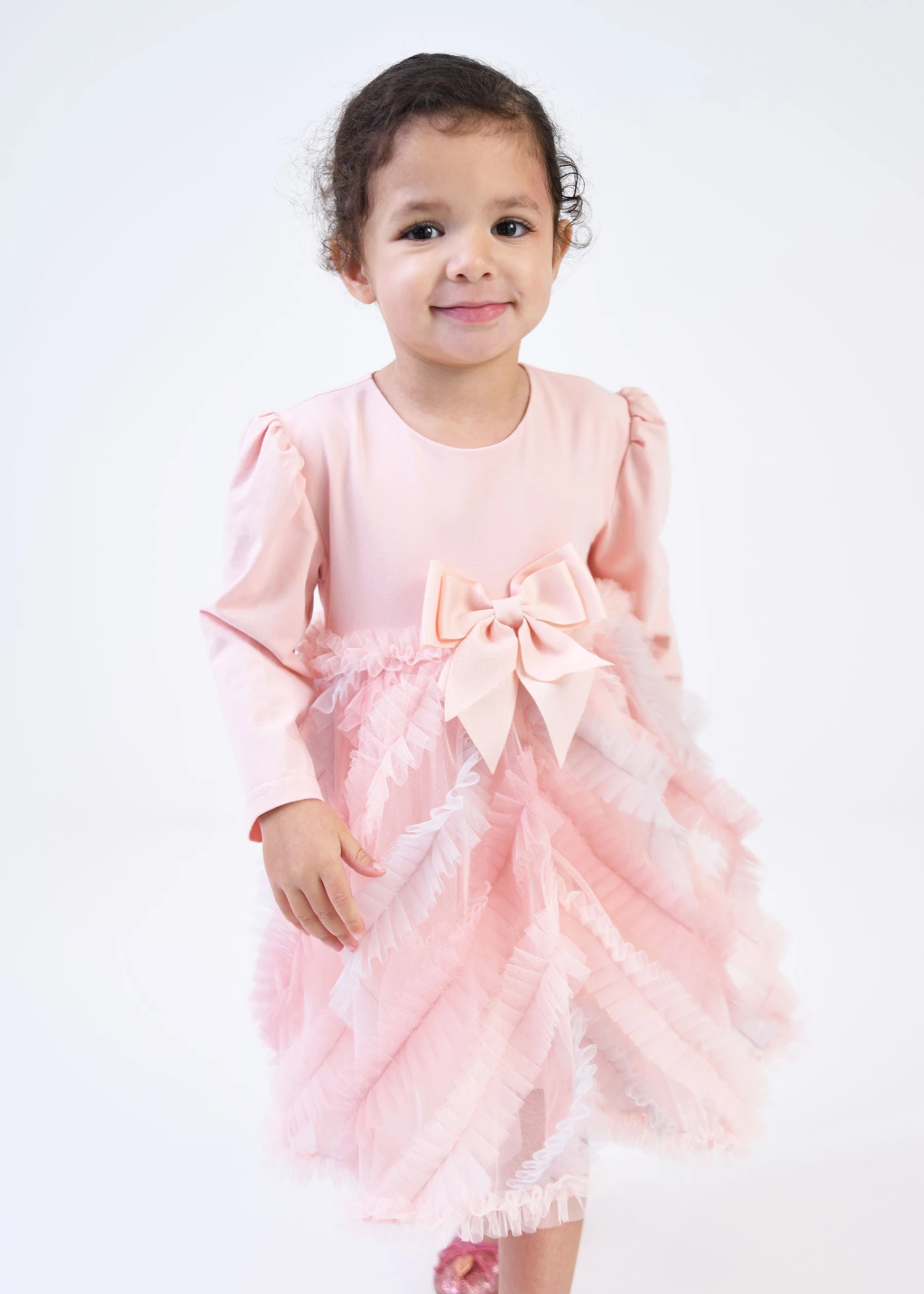 Callula L/S Baby Dress Blush Pink 2 Callula L/S Baby Dress Blush Pink - Image 2