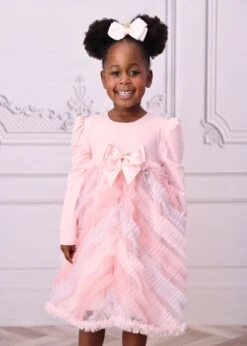 Callula L/S Dress Blush Pink -Angels-Face Shop Callula Dress Blush Pink Lifestyle 1