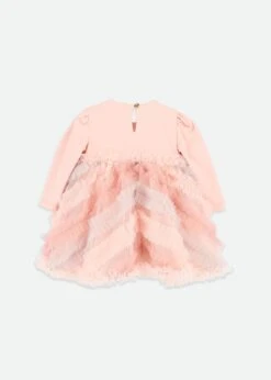 Callula L/S Baby Dress Blush Pink 7 Callula L/S Baby Dress Blush Pink -Angels-Face Shop CalullaBaby Dress Blush Back