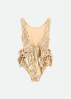 Carly Metallic Swimsuit Gold -Angels-Face Shop Carly Swimsuit Gold Back