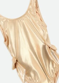 Carly Metallic Swimsuit Gold -Angels-Face Shop Carly Swimsuit Gold Detail