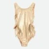 Carly Metallic Swimsuit Gold