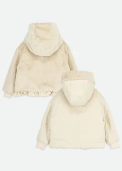 Cathleen Reversible Hooded Coat Sand -Angels-Face Shop Cathleen Coat Sand Back