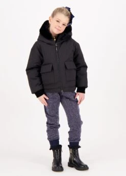 Cathleen Reversible Hooded Coat Black -Angels-Face Shop Cathleen Coat Black Lifestyle