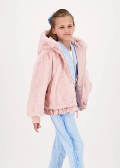 Cathleen Reversible Hooded Coat Pink 13 Cathleen Reversible Hooded Coat Pink -Angels-Face Shop Cathleen Coat Pink Lifestyle 3