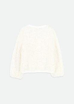 Cedar Boucle Sequin Top Snowdrop 11 Cedar Boucle Sequin Top Snowdrop -Angels-Face Shop Cedar Top Snowdrop Back