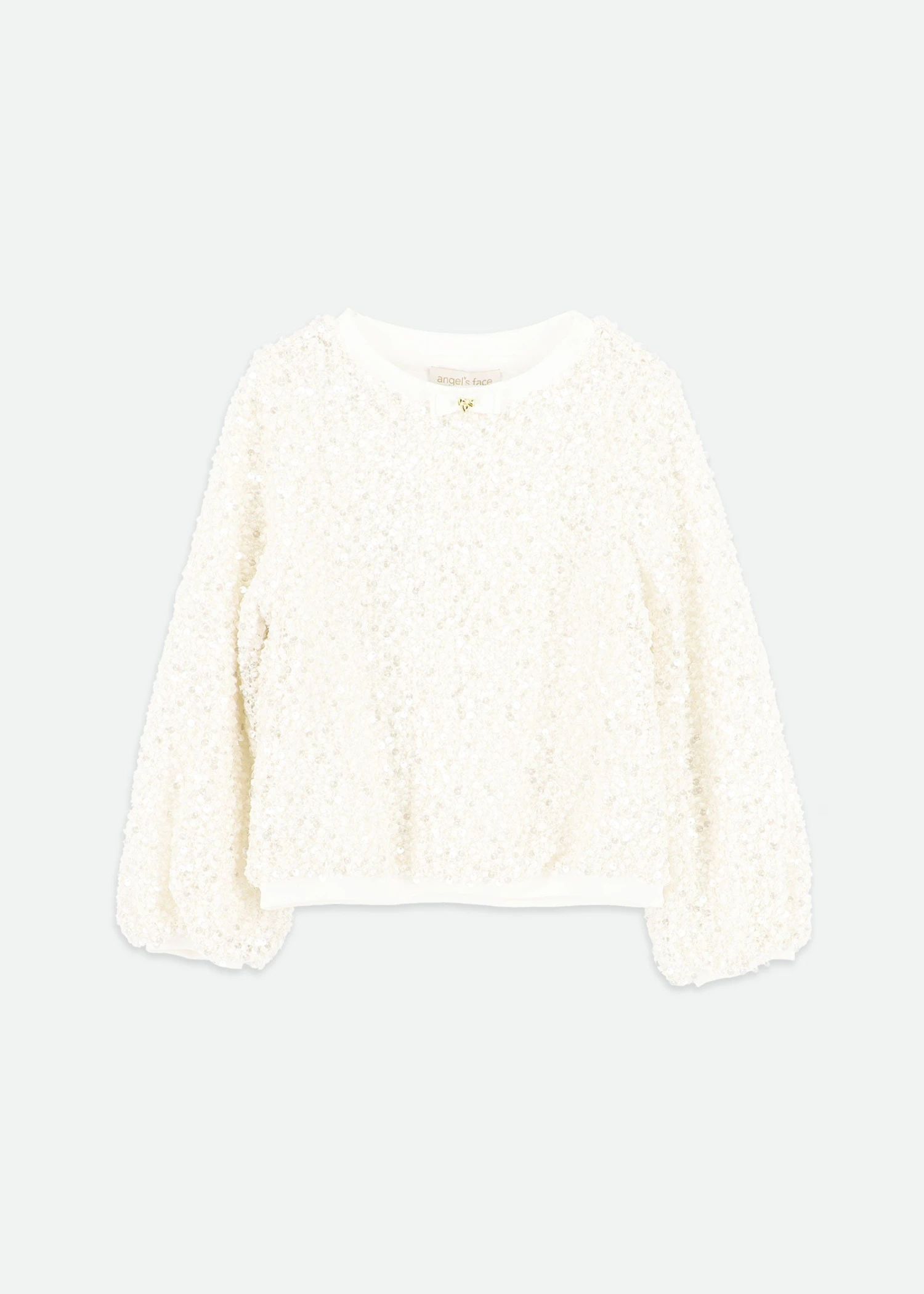 Cedar Boucle Sequin Top Snowdrop 1 Cedar Boucle Sequin Top Snowdrop