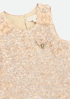 Charlene Sequin Top Caramel -Angels-Face Shop Charlene Top Caramel Detail