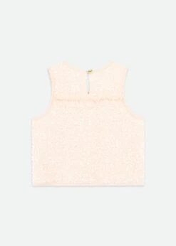 Charlene Sequin Top Peach -Angels-Face Shop Charlene Top Peach Back