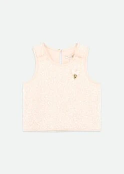 Charlene Sequin Top Peach