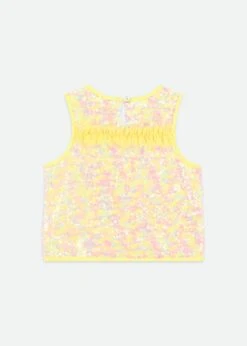 Charlene Sequin Top Sherbert Multi 9 Charlene Sequin Top Sherbert Multi -Angels-Face Shop Charlene Top Sherbert Back