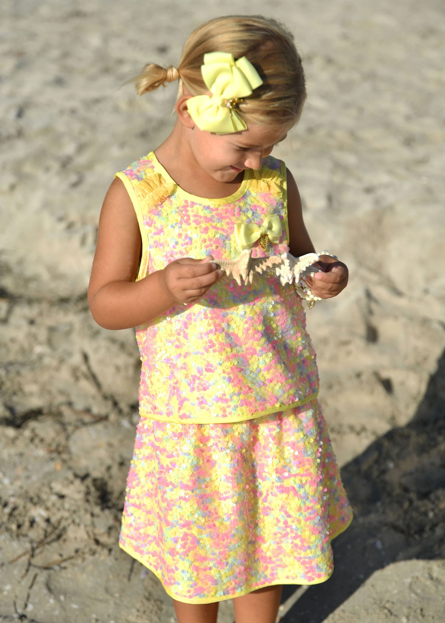 Charlene Sequin Top Sherbert Multi 2 Charlene Sequin Top Sherbert Multi - Image 2