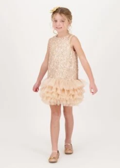 Charleston Sequin Dress Caramel 8 Charleston Sequin Dress Caramel -Angels-Face Shop Charleston Dress Caramel Lifestyle