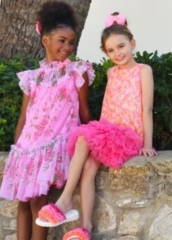 Charleston Sequin/Tulle Dress Pink Multi 9 Charleston Sequin/Tulle Dress Pink Multi -Angels-Face Shop Charleston Dress Pink Multi Campaign