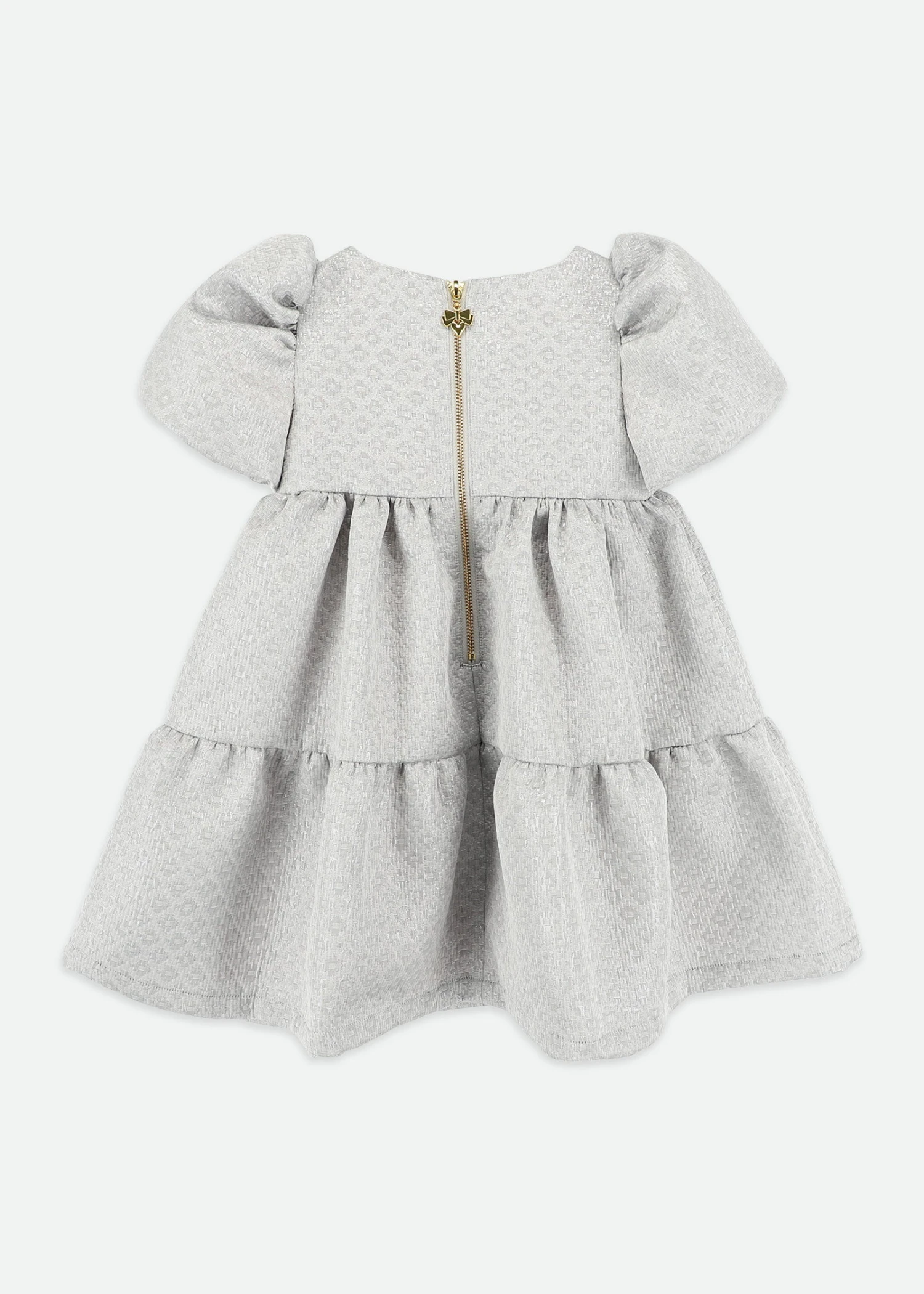 Charmaine Jacquard Dress Platinum 5 Charmaine Jacquard Dress Platinum - Image 5