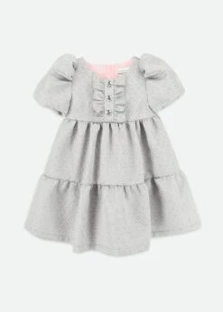 Charmaine Jacquard Dress Platinum