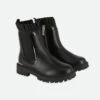 Chelsea Ruffle Boots Black