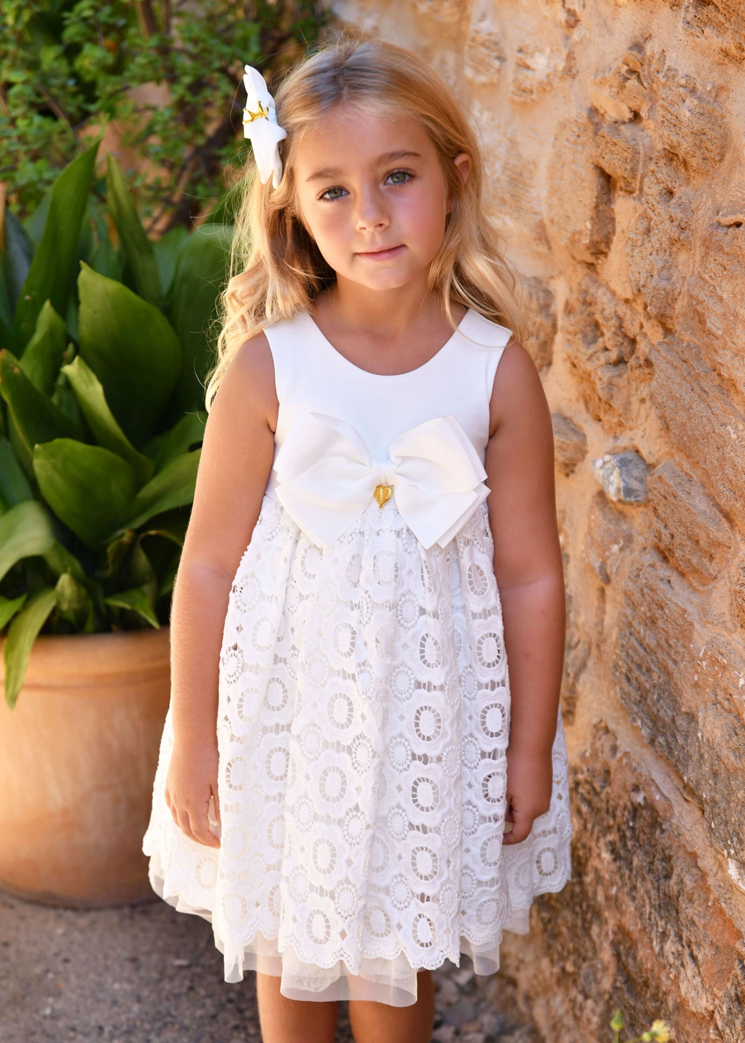 Corella Lace Dress Snowdrop 2 Corella Lace Dress Snowdrop - Image 2