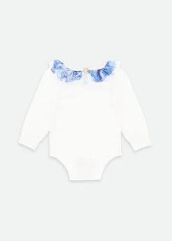 Cutie Blue Flower L/S Babygrow Snowdrop -Angels-Face Shop Cutie Babygrow Blue Back